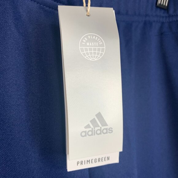 Adidas Men’s Medium Sports Pants – NWL, Blue w/ White Stripes, AEROREADY, Zip An - Picture 6 of 10